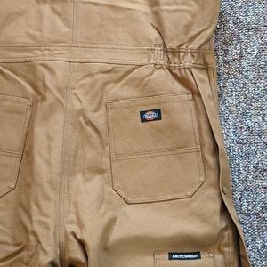 DICKIES MENS INSULATED BIB OVERALLS.... NEW WITH TAGS. SIZE XL TALL. COLOR BROWN